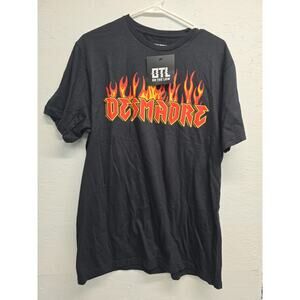 On The Low OTL Medium Desmadre Graphic Tshirt. Flames. New With Tags.